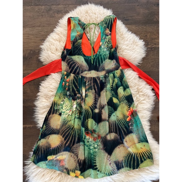 Anthropologie Eva Franco Oroya Cactus Dress Sz 2 - Picture 8 of 9